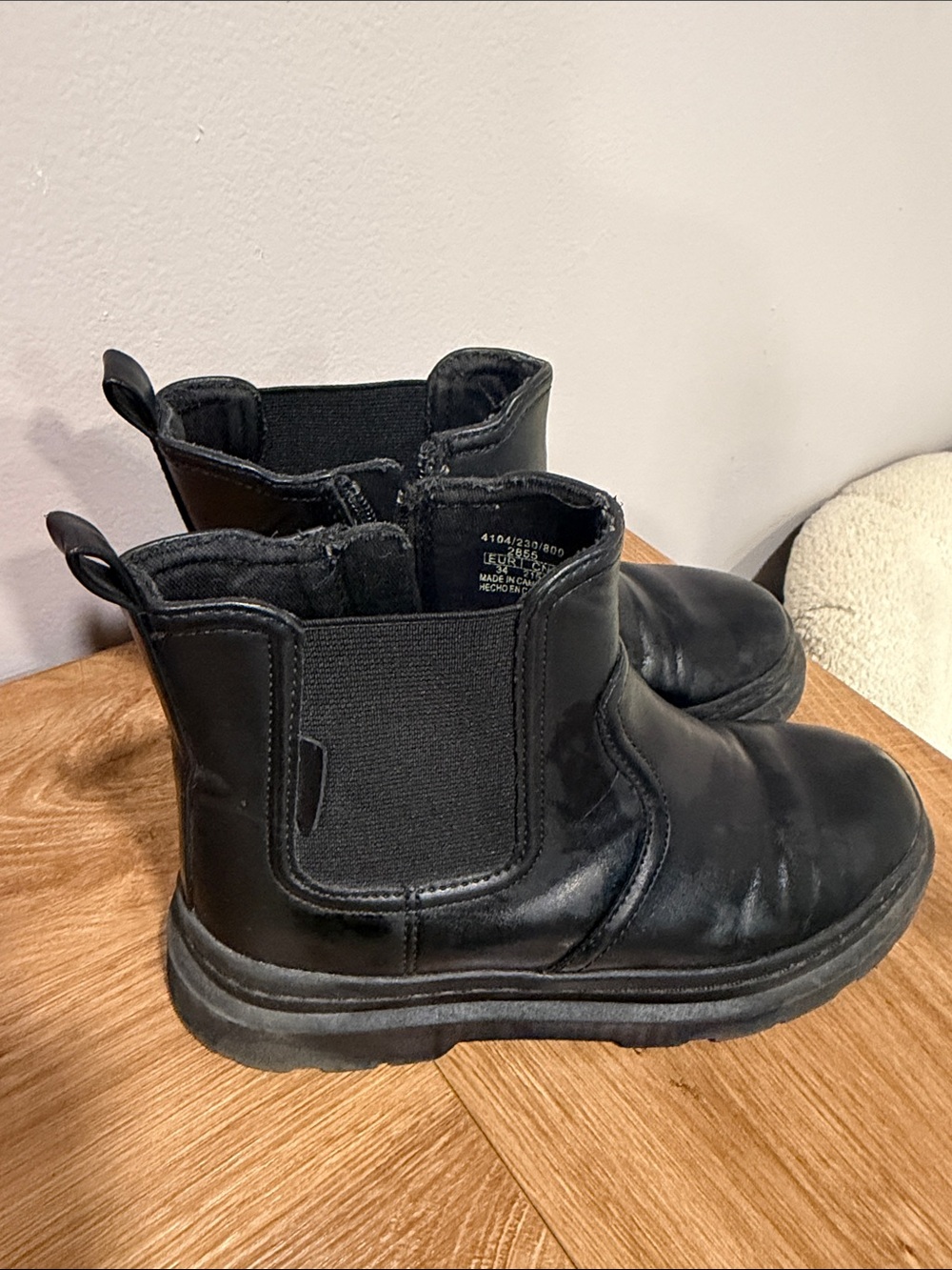 Zara Black Kids Chelsea Ankle Boots